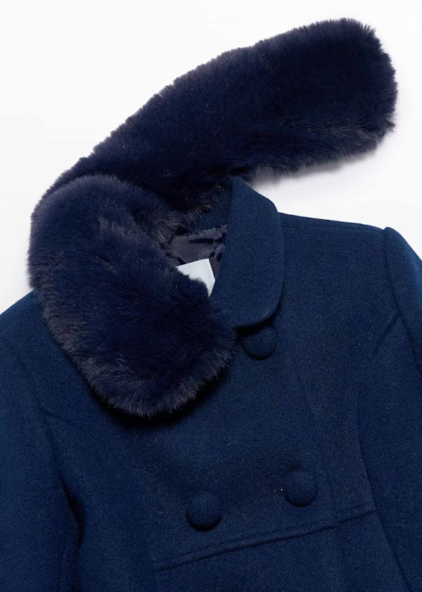 ABEL & LULA - cappotto di panno con pellicciotto abbigliamento invernale 25/26 j - GIRL