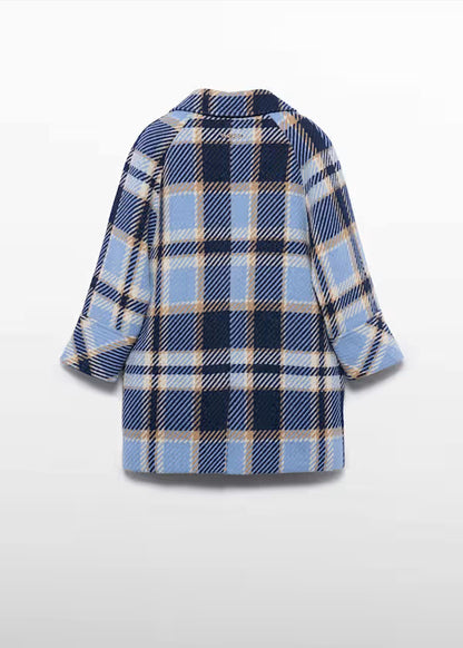 ABEL & LULA - cappotto a quadri abbigliamento invernale 25/26 j - GIRL