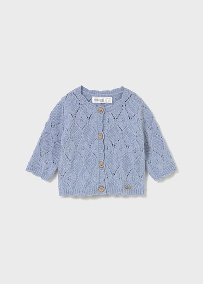 MAYORAL - cardigan traforato cielo abbigliamento invernale 25/26 b - GIRL