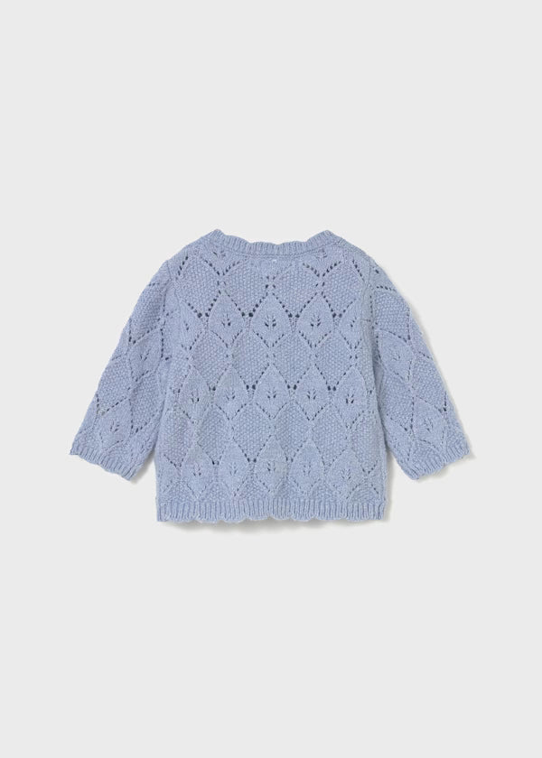 MAYORAL - cardigan traforato cielo abbigliamento invernale 25/26 b - GIRL