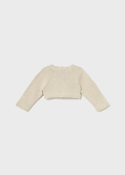 MAYORAL - cardigan corto tricot champagne accessori abbigliamento invernale 25/26 b - GIRL