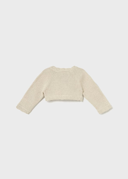 MAYORAL - cardigan corto tricot champagne accessori abbigliamento invernale 25/26 b - GIRL
