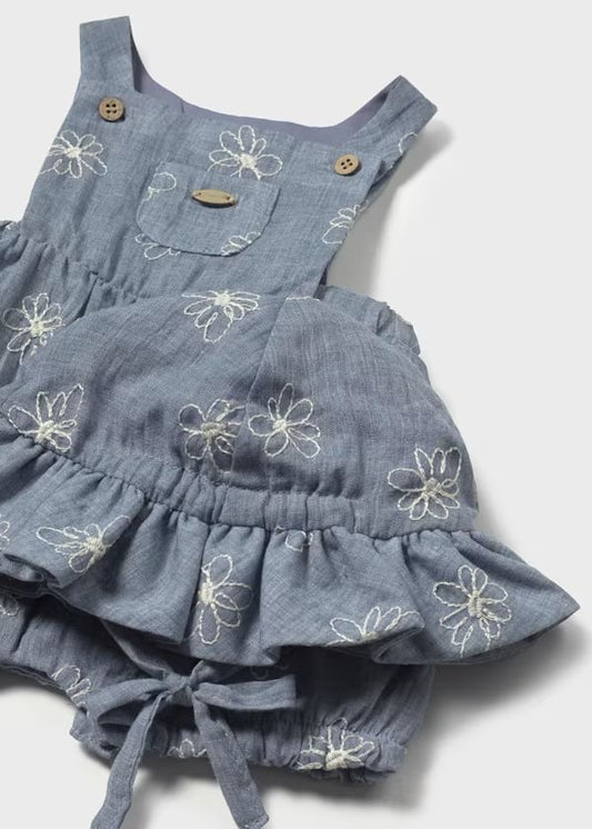 MAYORAL - salopette jeans + cappello abbigliamento est 25 b - GIRL