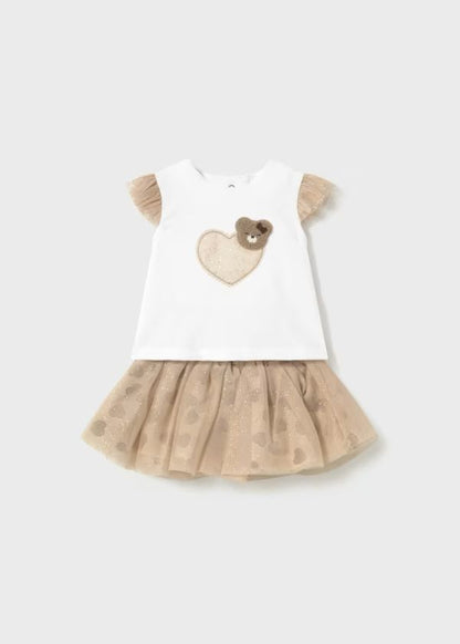 MAYORAL - completo 2 pz gonna tulle abbigliamento est 25 b - GIRL