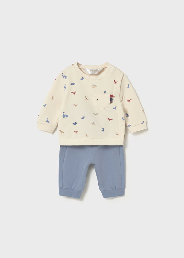 MAYORAL - tuta 2 pz panna/cielo abbigliamento invernale 25/26 b - BOY