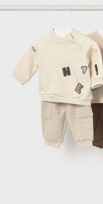 MAYORAL - tuta 2 pz beige abbigliamento invernale 25/26 b - BOY