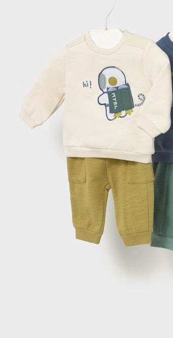 MAYORAL - tuta 2 pz panna/rana abbigliamento invernale 25/26 b - BOY