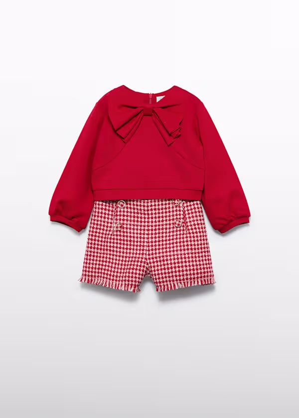 ABEL & LULA - completo bermuda e felpa abbigliamento invernale 25/26 b - GIRL