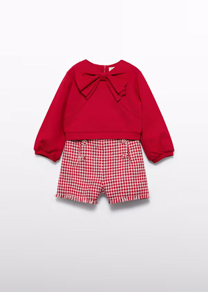 ABEL & LULA - completo bermuda e felpa abbigliamento invernale 25/26 b - GIRL
