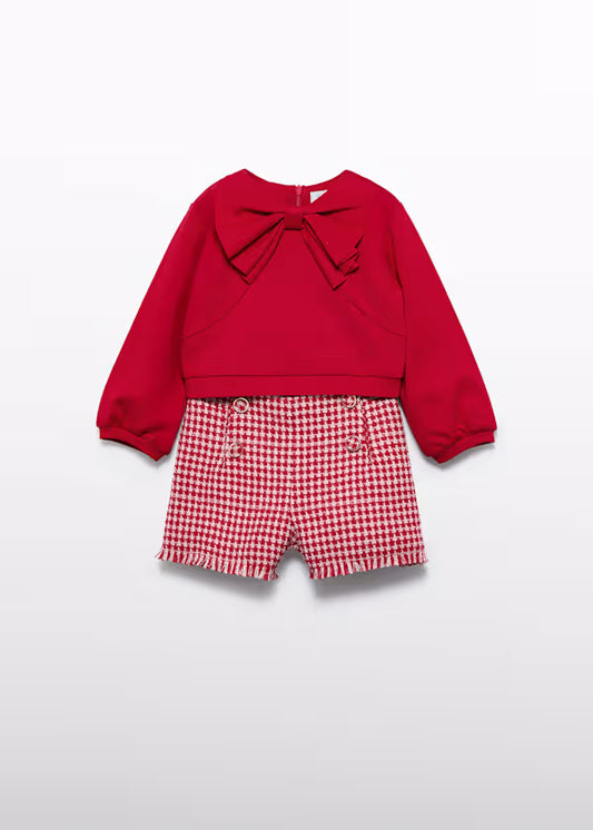 ABEL & LULA - completo bermuda e felpa abbigliamento invernale 25/26 b - GIRL