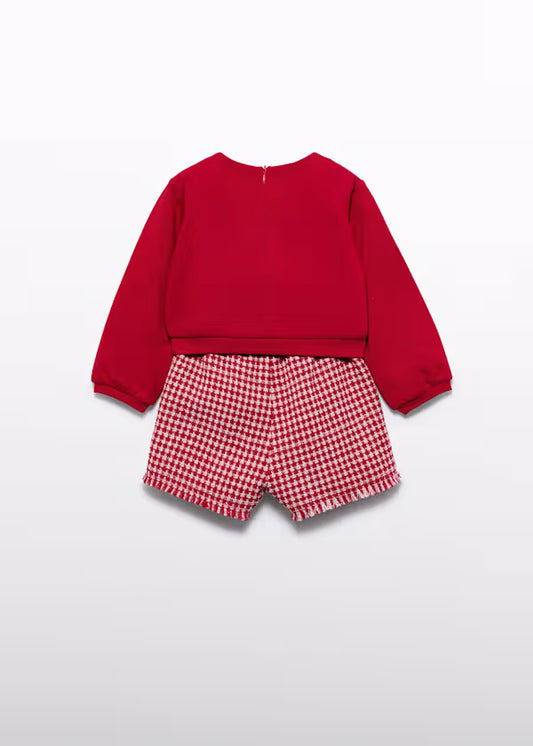 ABEL & LULA - completo bermuda e felpa abbigliamento invernale 25/26 b - GIRL