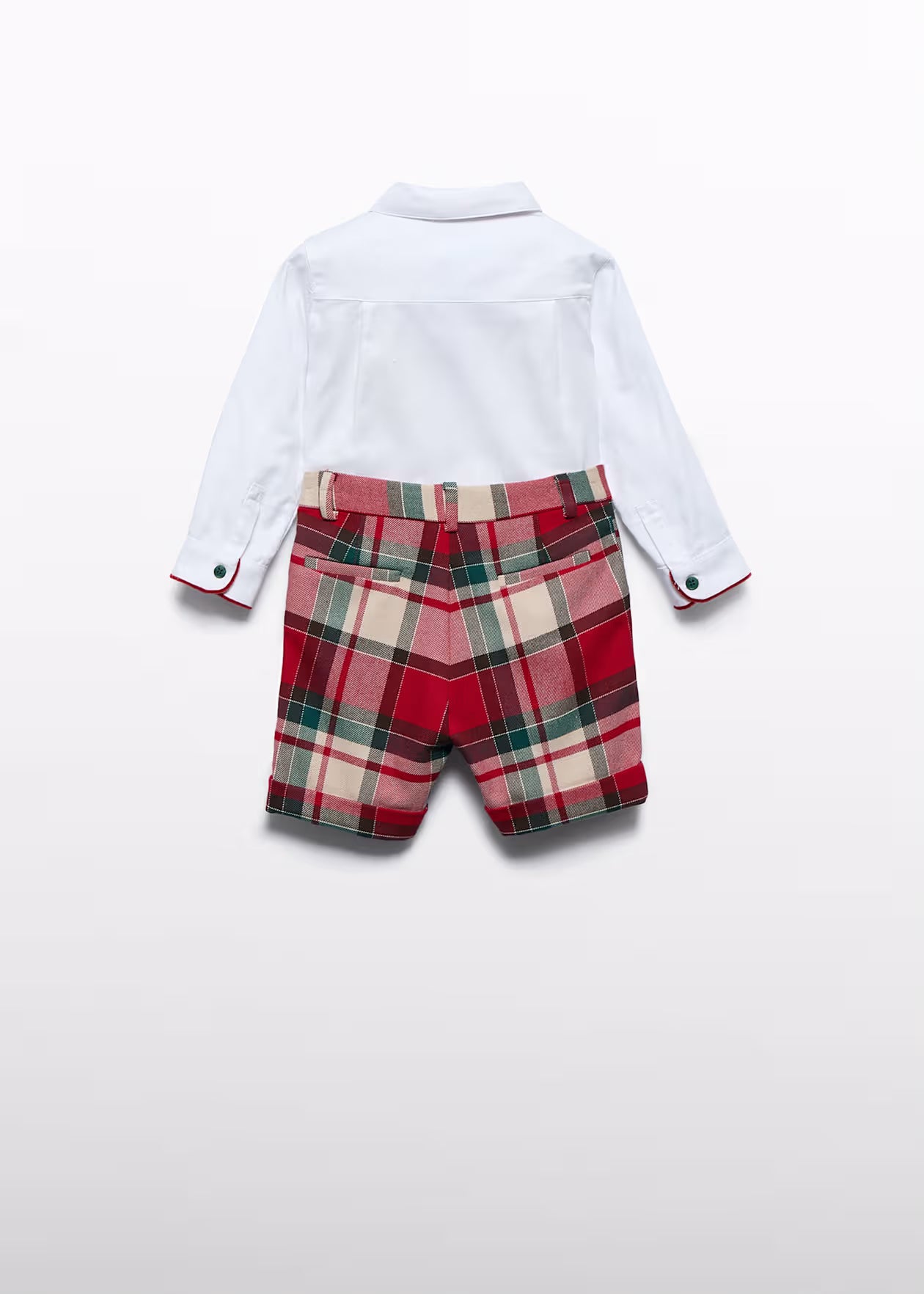 ABEL & LULA - completo bermuda scozzese abbigliamento invernale 25/26 b - BOY