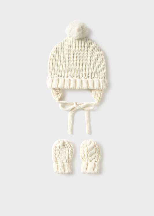 MAYORAL - set cappello e guanti panna accessori invernale 25/26 - UNISEX