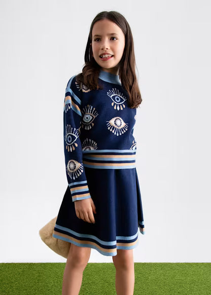 ABEL & LULA - completo tricot gonna abbigliamento invernale 25/26 j - GIRL