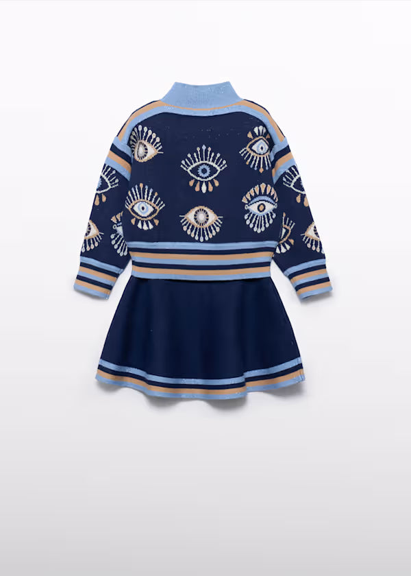 ABEL & LULA - completo tricot gonna abbigliamento invernale 25/26 j - GIRL