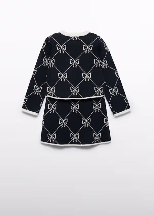 ABEL & LULA - completo in maglia fiocchi abbigliamento invernale 25/26 j - GIRL