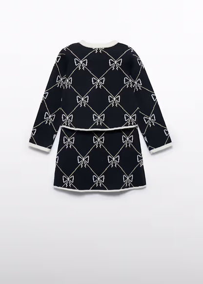 ABEL & LULA - completo in maglia fiocchi abbigliamento invernale 25/26 j - GIRL