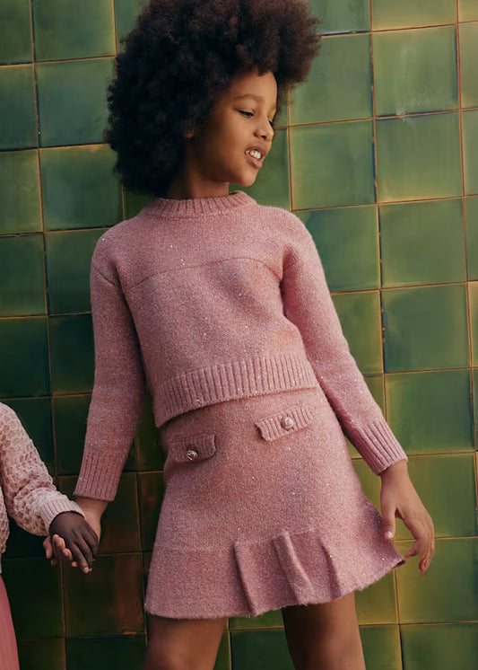 ABEL & LULA - completo tricot gonna abbigliamento invernale 25/26 j - GIRL