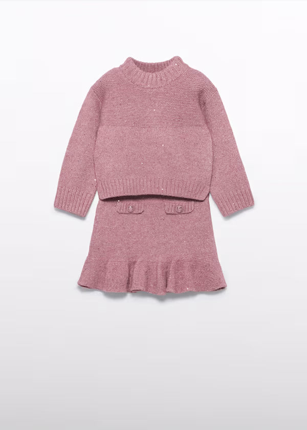 ABEL & LULA - completo tricot gonna abbigliamento invernale 25/26 j - GIRL