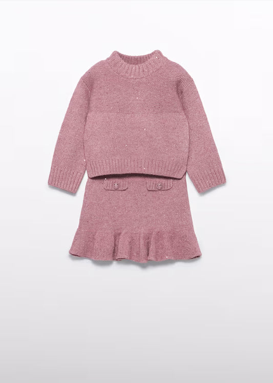 ABEL & LULA - completo tricot gonna abbigliamento invernale 25/26 j - GIRL