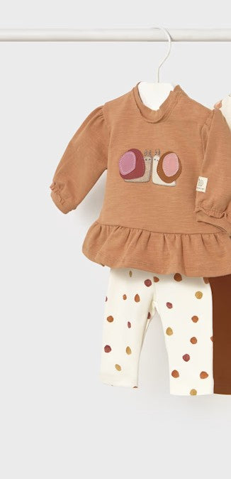 MAYORAL - completo 2 pz cannella abbigliamento invernale 25/26 b - GIRL