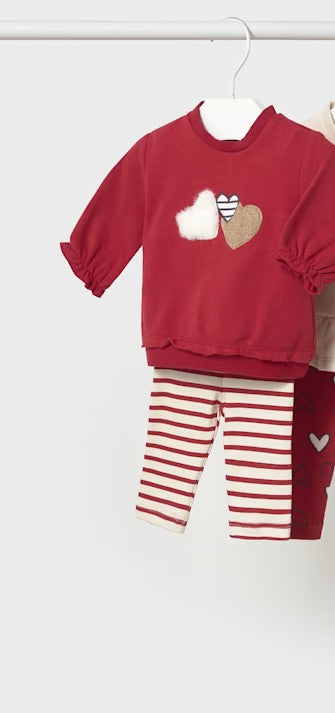 MAYORAL - completo 2 pz rosso abbigliamento invernale 25/26 b - GIRL