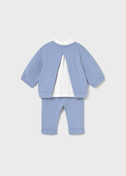 MAYORAL - completo pantalone e felpa azzurro abbigliamento invernale 25/26 b - GIRL