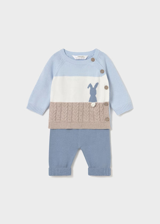 MAYORAL - Completo ghettina e maglione neonato corredino invernale 25/26 - BOY