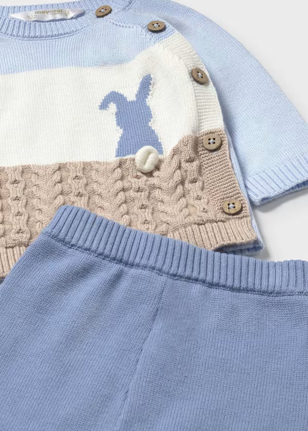 MAYORAL - Completo ghettina e maglione neonato corredino invernale 25/26 - BOY