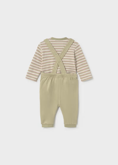 MAYORAL - completo salopette verde - invernale