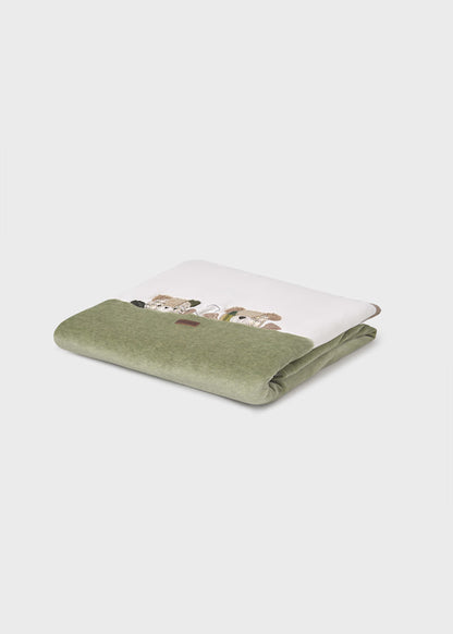 MAYORAL - coperta ciniglia verde corredino invernale 25/26 - BOY