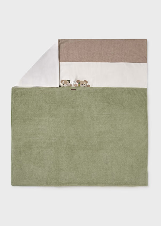 MAYORAL - coperta ciniglia verde corredino invernale 25/26 - BOY