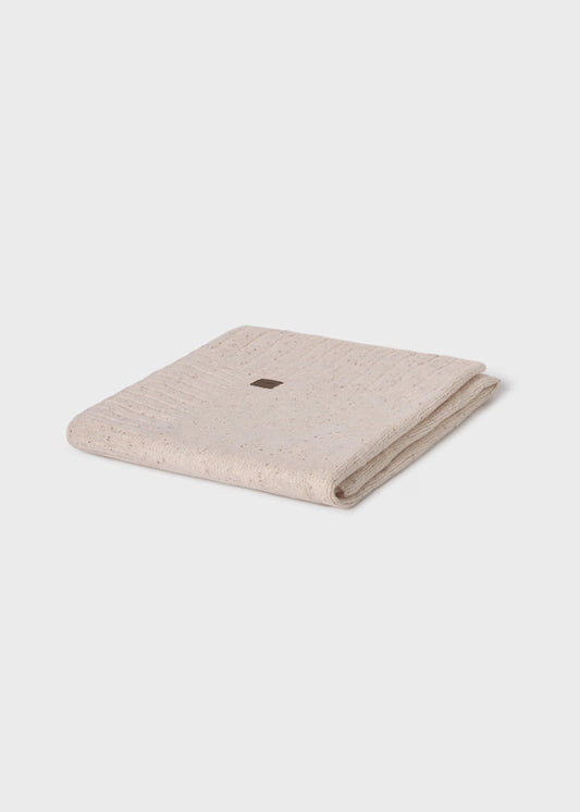 MAYORAL - coperta in maglia beige corredino invernale 25/26 - UNISEX