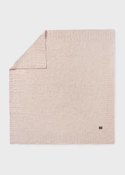 MAYORAL - coperta in maglia beige corredino invernale 25/26 - UNISEX