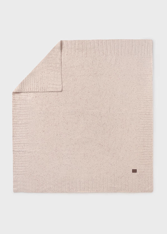 MAYORAL - coperta in maglia beige corredino invernale 25/26 - UNISEX