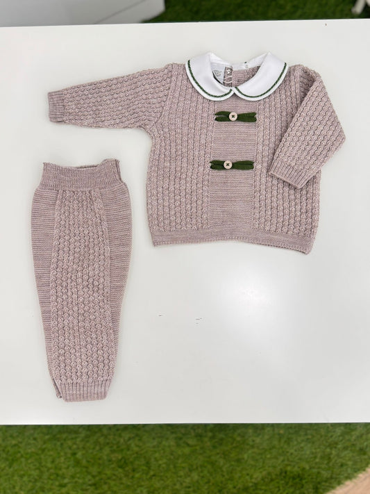 MARLU' - completo 2 pz lana 100% (set n. 63) corredino invernale 25/26 - BOY