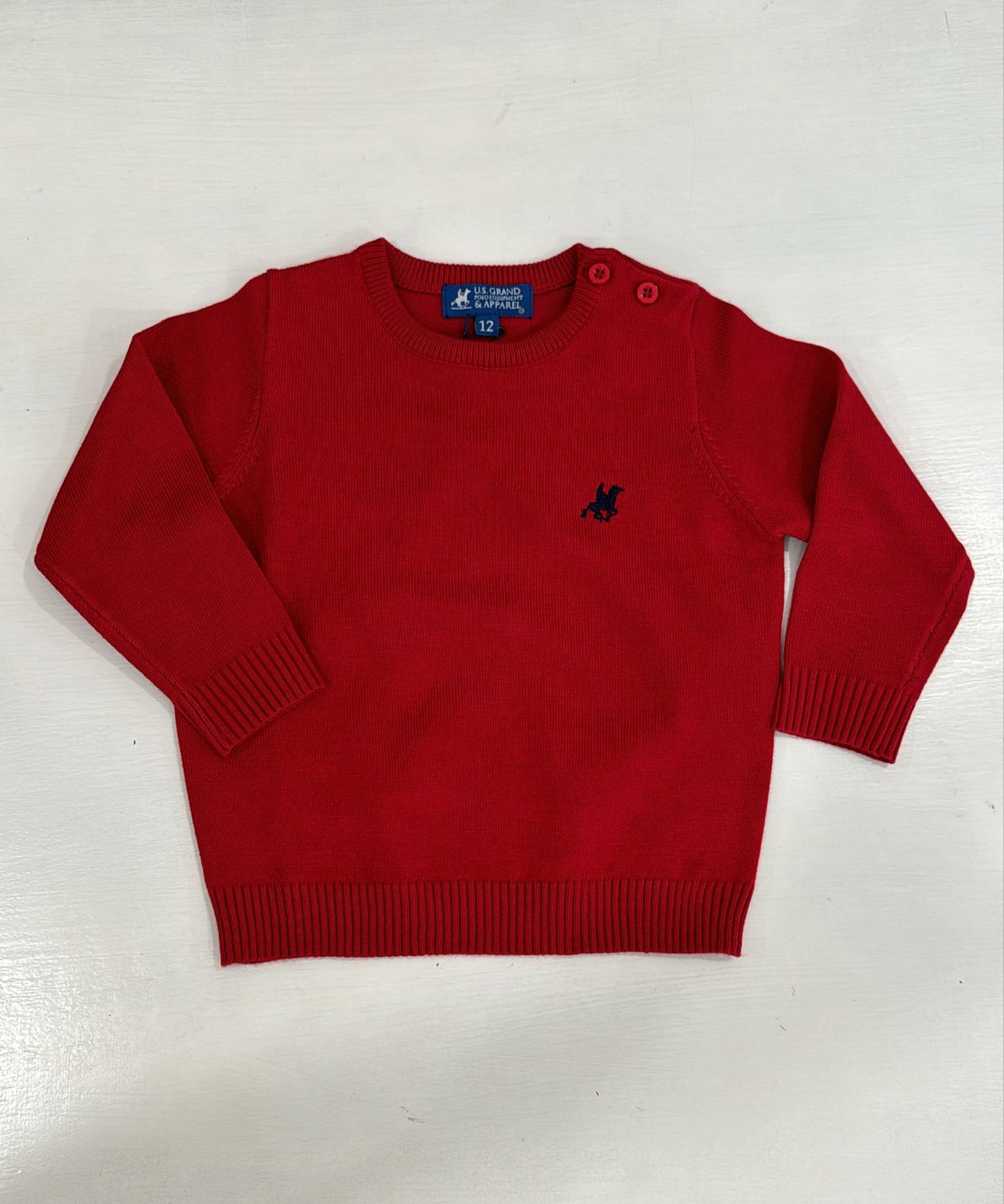 USGRANDPOLO - maglia girocollo 12/30 mesi abbigliamento inv - BOY