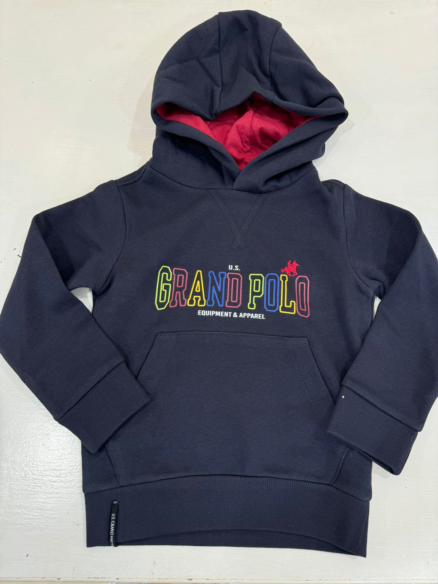 USGRANDPOLO - felpa con cappuccio 8/16 anni abbigliamento inv - BOY