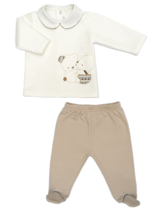 BARCELLINO - completo 2 pz orsetti corredino invernale - BOY