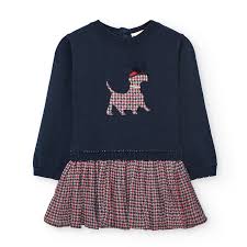 BOBOLI - abito in maglia con calza abbigliamento invernale 25/26 bj - GIRL