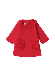 MINIBANDA - abito con dettagli in pelliccia abbigliamento invernale 25/26 b - GIRL