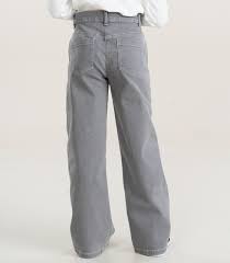 BOBOLI - jeans gamba dritta grigio abbigliamento invernale 25/26 j - GIRL