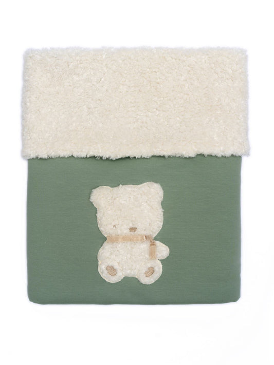 BARCELLINO - coperta orsetto salvia corredino invernale - UNISEX