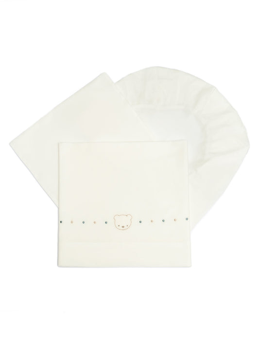 BARCELLINO - set lenzuola orsetto corredino invernale - BOY