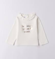 MINIBANDA - t-shirt con scritta abbigliamento invernale 25/26 b - GIRL
