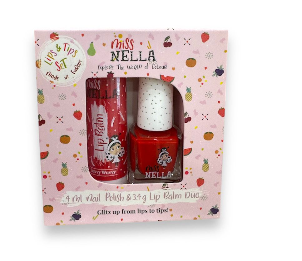 MISS NELLA - set duo lipbalm + smalto