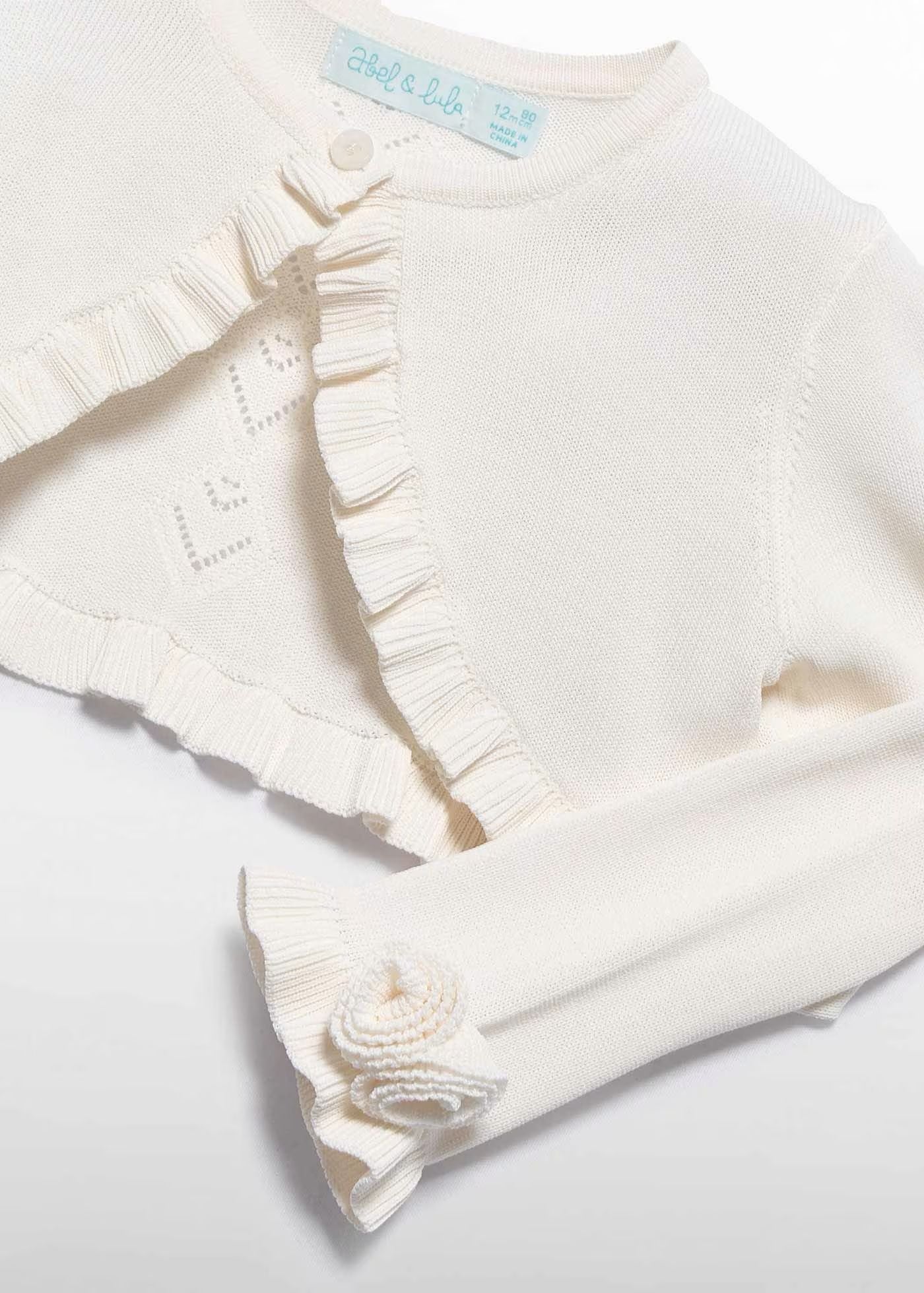 ABEL & LULA - cardigan tricot traforato abbigliamento est 25 b - GIRL