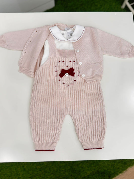 MARLU' - salopette 3 pz lana 100% (set n. 11) corredino invernale 25/26 - UNISEX