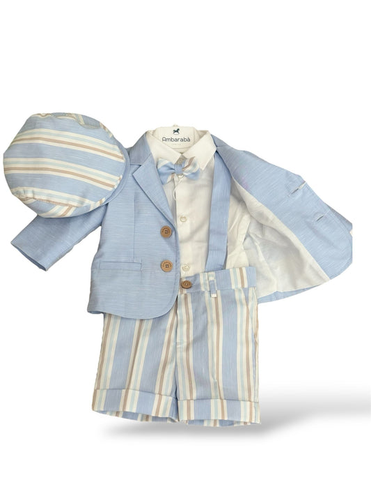 AMBARABA' - completo battesimo abbigliamento est 25 b - BOY