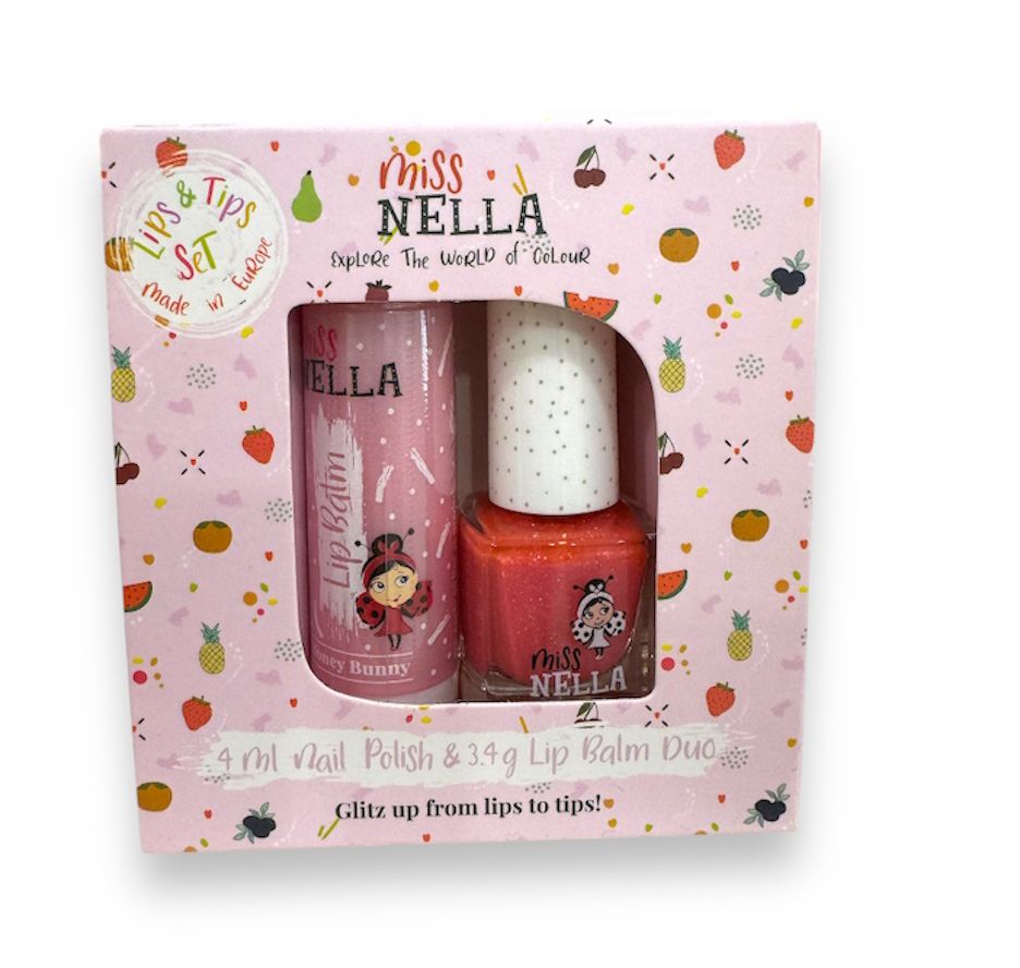 MISS NELLA - set duo lipbalm + smalto